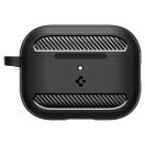 Spigen Rugged Armor Apple AirPods Pro 3 tok, karabinerrel, Matte Black, fekete
