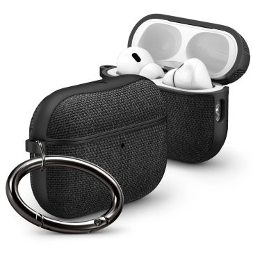   Spigen Urban Fit Apple AirPods Pro 3 tok, karabinerrel, Black, fekete