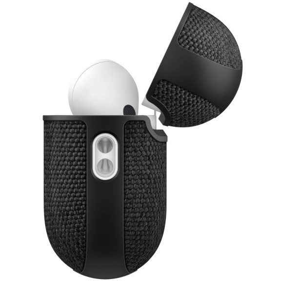 Spigen Urban Fit Apple AirPods Pro 3 tok, karabinerrel, Black, fekete