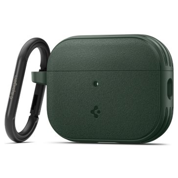   Spigen Vault Apple AirPods Pro 3 tok, karabinerrel, Midnight Green, sötétzöld