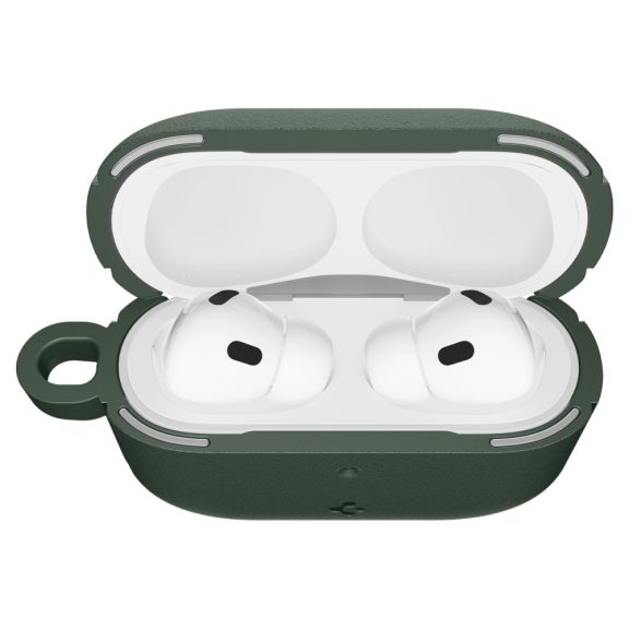 Spigen Vault Apple AirPods Pro 3 tok, karabinerrel, Midnight Green, sötétzöld