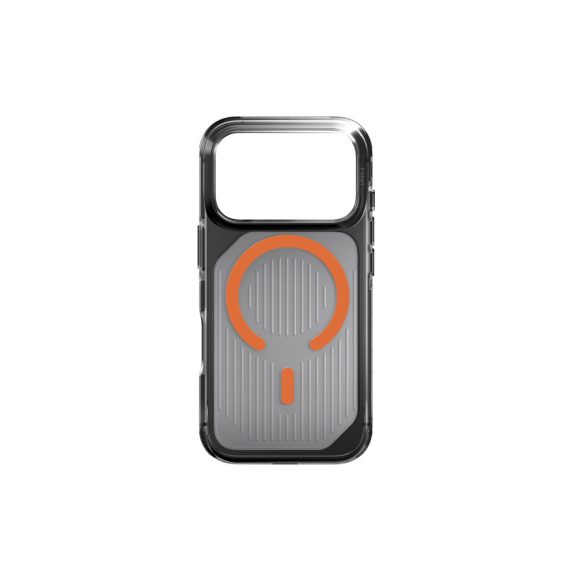 Uniq Combat Active Magclick Apple iPhone 17 Pro MagSafe tok, fekete-narancs