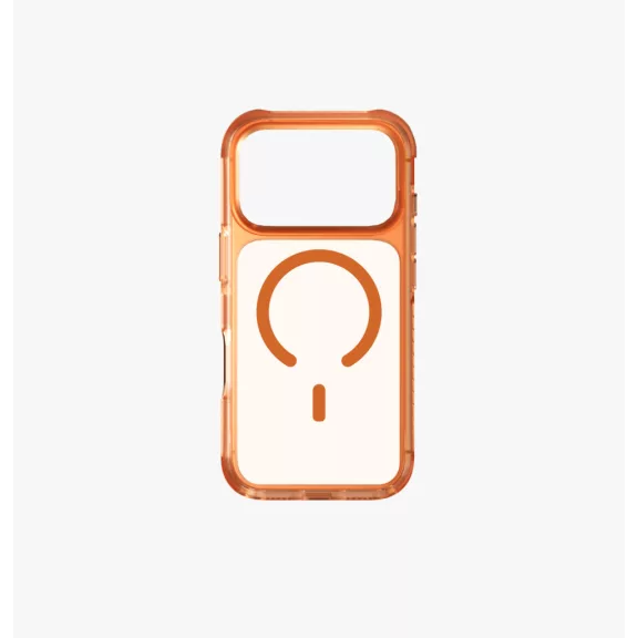 Uniq Combat Magclick Apple iPhone 17 Pro MagSafe tok, átlátszó-narancs