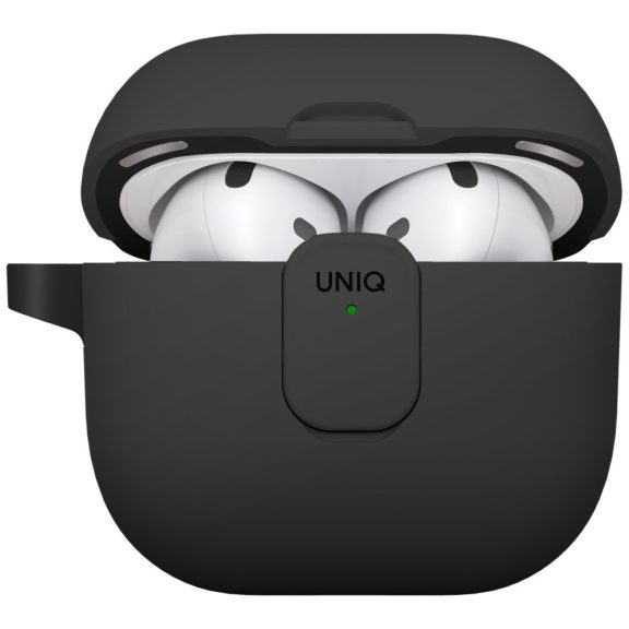 Uniq Clyde Apple AirPods 4 tok karabinerrel, fekete