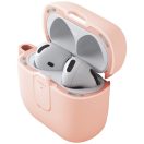Uniq Clyde Apple AirPods 4 tok karabinerrel, rózsaszín