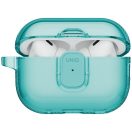 Uniq Glase Pro Apple AirPods Pro 3 tok karabinerrel, türkíz