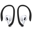 Uniq Iridescia Apple AirPods 4 tok karabinerrel, fülakasztóval, fekete