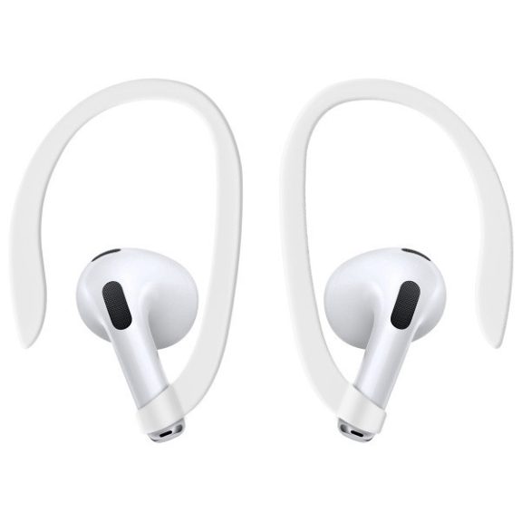 Uniq Iridescia Apple AirPods 4 tok karabinerrel, fülakasztóval, kék