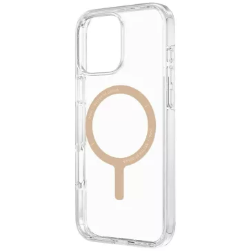   Uniq Clario Magclick Apple iPhone 16 Pro MagSafe tok, átlátszó-arany