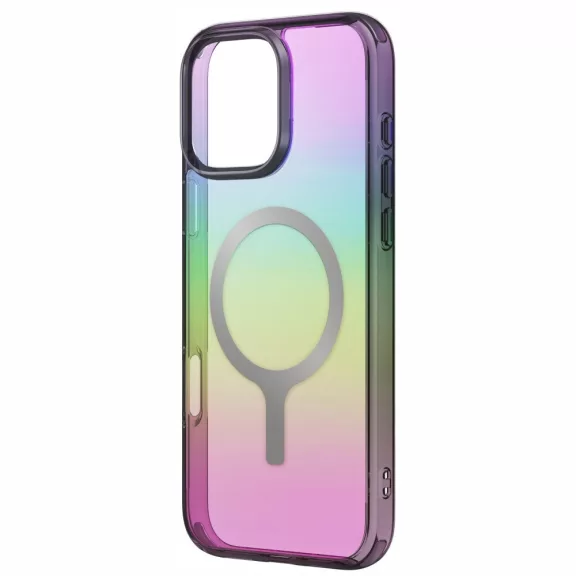 Uniq Hybrid Iridescia iPhone 16 Pro Max Magsafe tok, színes-sötét (holographic)