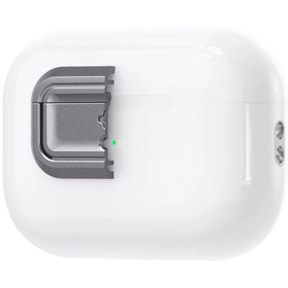 Spigen Lock Fit "M" Apple Airpods Pro /  Airpods Pro 2 fülhallgató tokhoz biztonsági zár, kézpánttal, szürke