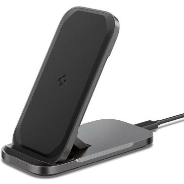   Spigen ArcField Stand Flex PF2201 vezeték nélküli wireless gyorstöltő, 15W, fekete