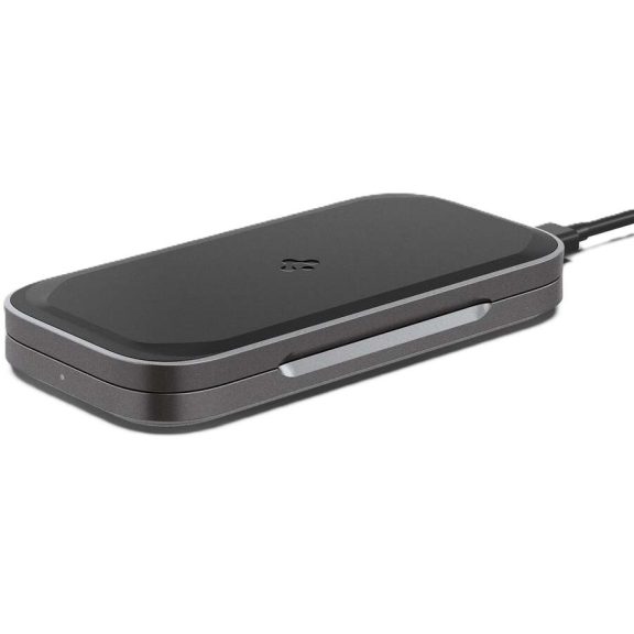 Spigen ArcField Stand Flex PF2201 vezeték nélküli wireless gyorstöltő, 15W, fekete