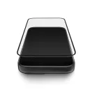 Uniq Optix Vision AR Apple iPhone Air (2025) tempered glass kijelzővédő üvegfólia felhelyező kerettel, kék fény szűrős, átlászó