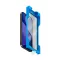 Uniq Optix ExoFit Vivid Apple iPhone Air (2025) tempered glass kijelzővédő üvegfólia felhelyező kerettel, átlátszó