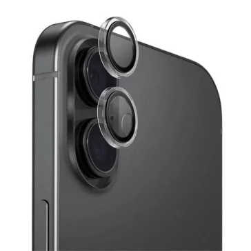   Uniq Optix Apple iPhone 17 tempered kameralencse-védő üvegfólia felhelyező kerettel, átlátszó