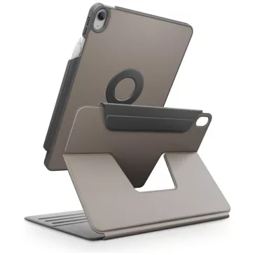   Uniq Rovus 360 Apple iPad 11 2025 / iPad 10.9 2022 mágneses tok kitámasztóval, 360 fokban forgatható, szürke