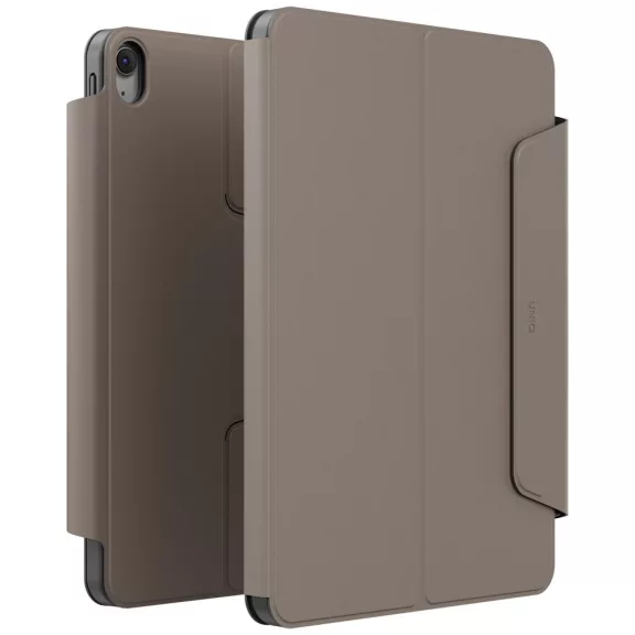 Uniq Rovus 360 Apple iPad 11 2025 / iPad 10.9 2022 mágneses tok kitámasztóval, 360 fokban forgatható, szürke