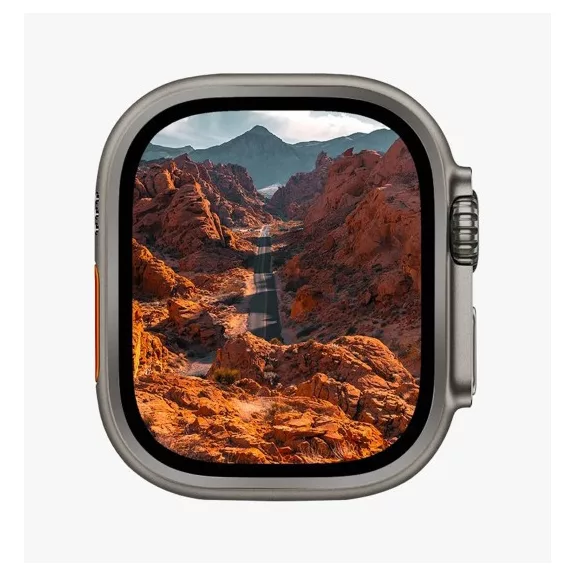 Uniq Optix Duo Pro Apple Watch Ultra 3 / 2 / 1 49mm Anti-reflecting tempered kijelzővédő fólia, ezüst