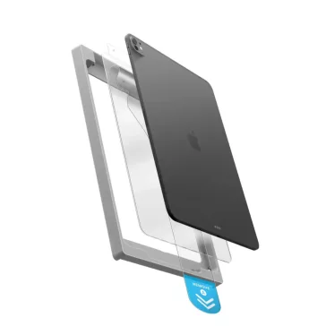   Uniq Optix Exofit Apple iPad Air 11 (2025 / 2024) / Air 5 / 4 tempered glass kijelzővédő fólia felhelyező kerettel