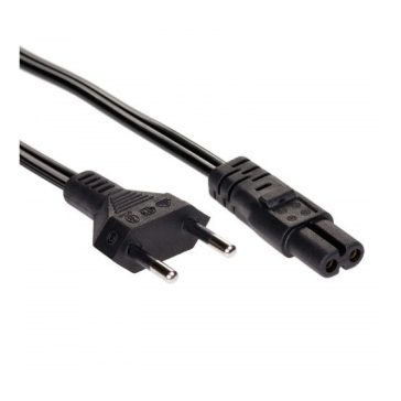   Akyga 230V villásdugó CEE 7/16 - C7 M/F tápkábel 1.5m fekete (AK-RD-01A)