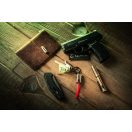 Tactical OODA Loop USB-C-USB-C töltő- és adatkábel, kulcstartó, piros