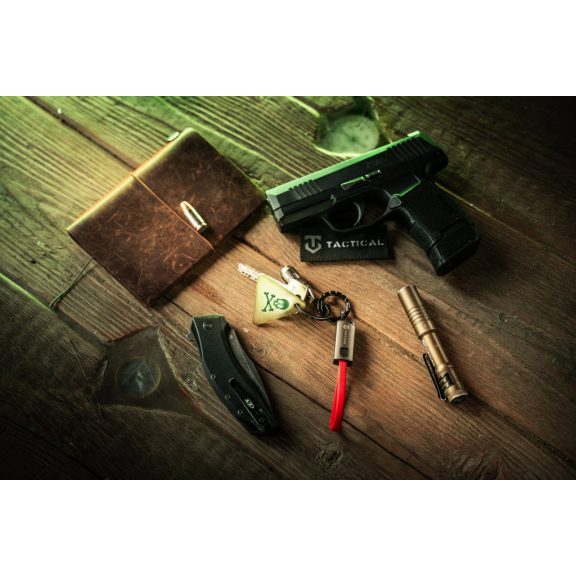 Tactical OODA Loop USB-C-USB-C töltő- és adatkábel, kulcstartó, piros