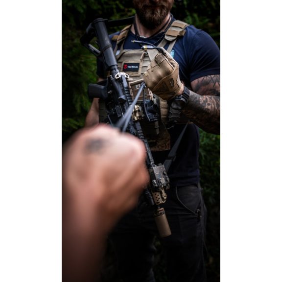 Tactical Fast Rope Aramid 2.0 USB-A-USB-C töltő- és adatkábel, szőtt, 0,3m, fekete