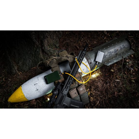 Tactical Fat Man 2.0 USB-A-USB-C töltő- és adatkábel, szilikon, 1m, sárga