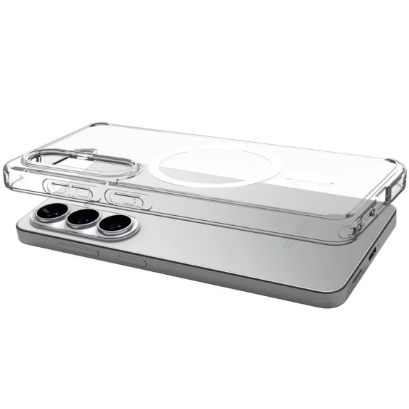 Spigen Ultra Hybrid MagFit Samsung Galaxy S26 Plus tok, Clear White, átlátszó-fehér