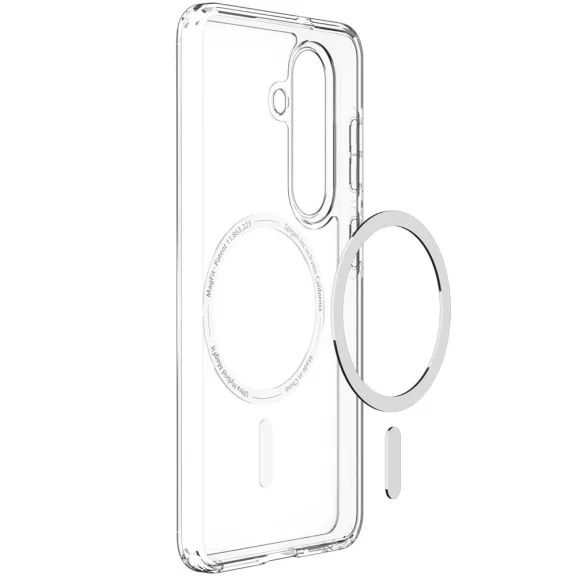 Spigen Ultra Hybrid MagFit Samsung Galaxy S26 tok, Clear White, átlátszó-fehér