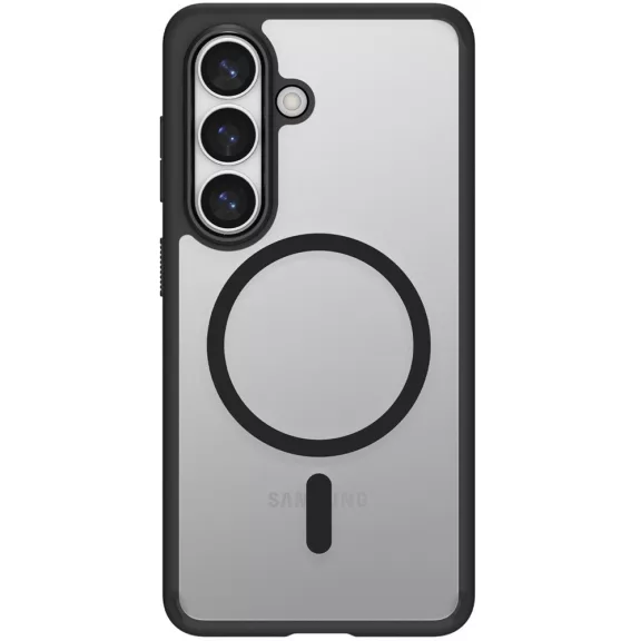 Spigen Ultra Hybrid MagFit Samsung Galaxy S26 tok, Matte Black, átlátszó-fekete