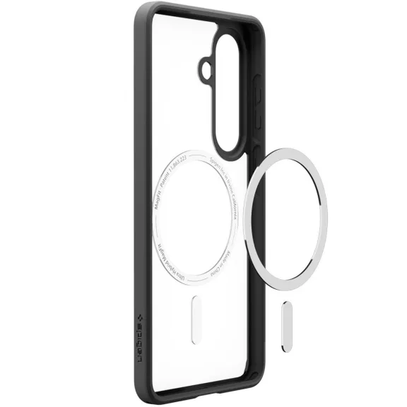 Spigen Ultra Hybrid MagFit Samsung Galaxy S26 tok, Matte Black, átlátszó-fekete
