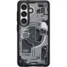 Spigen Ultra Hybrid MagFit Samsung Galaxy S26 Plus tok, MagSafe, Zero One, átlátszó-fekete