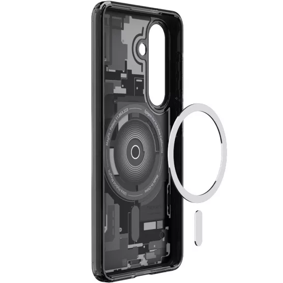 Spigen Ultra Hybrid MagFit Samsung Galaxy S26 Plus tok, MagSafe, Zero One, átlátszó-fekete