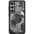 Spigen Ultra Hybrid MagFit Samsung Galaxy S26 tok, MagSafe, Zero One, átlátszó-fekete