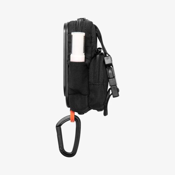 Spigen Snap Zip MagFit kártyatartó / táska, rendszerező, MagSafe, fekete