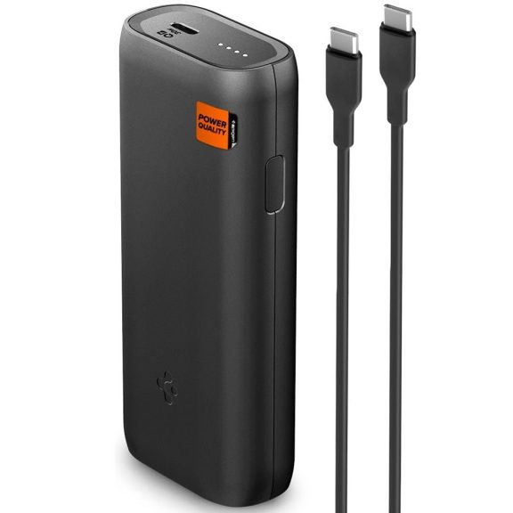 Spigen ArcPack Portable Charger PA2100 1 x USB-C Power bank / külső akkumulátor, 10000 mAh, 30W, fekete