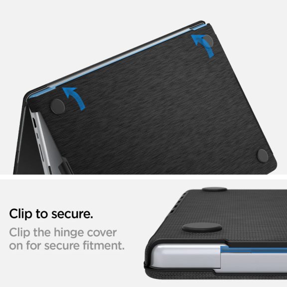 Spigen Urban Fit Macbook Pro 14" tok, fekete