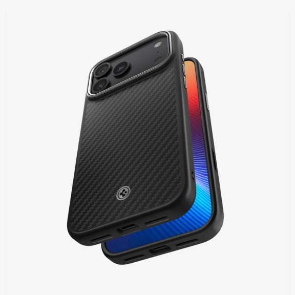 Spigen Enzo Aramid T MagFit Apple iPhone 17 Pro tok, MagSafe, Black, fekete