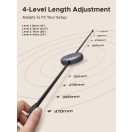 Ugreen USB-C-USB-C behúzható, állítható töltő-és adatkábel automatikus visszatekeréssel, 100W, 1m, fekete