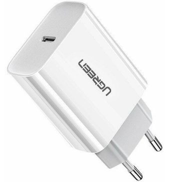   Ugreen CD137 USB-C hálózati töltő adapter, PD 3.0, 20W, fehér