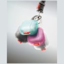 Skinarma Mecha CE AirPods 4 tok karabinerrel, Fuchsia, rózsaszín