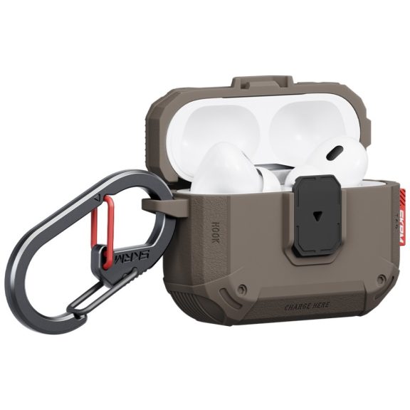 Skinarma Mecha LE AirPods Pro 3 tok karabinerrel, Birch, barna