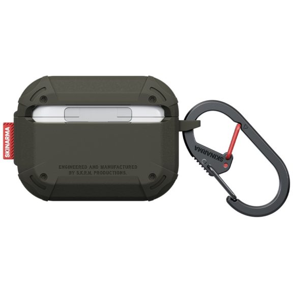 Skinarma Mecha LE AirPods Pro 3 tok karabinerrel, Forest, sötétzöld