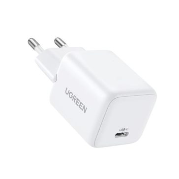   Ugreen X512 USB-C hálózati töltő adapter, GaN, 20W, fehér