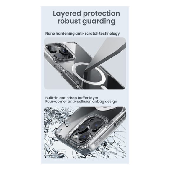 Nillkin Nature TPU Pro Samsung Galaxy S26 Plus mágneses hátlap tok, átlátszó