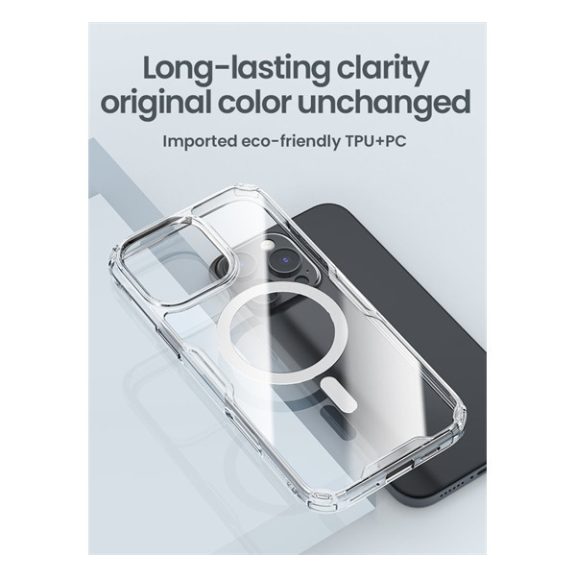 Nillkin Nature TPU Pro Samsung Galaxy S26 Plus mágneses hátlap tok, átlátszó