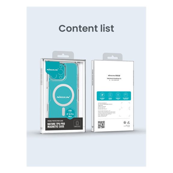 Nillkin Nature TPU Pro Samsung Galaxy S26 mágneses hátlap tok, átlátszó