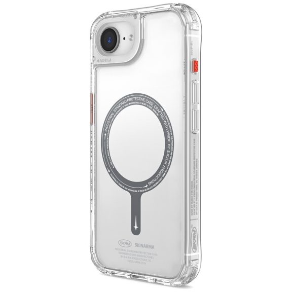 Skinarma Saido Apple iPhone 17e / iPhone 16e mágneses tok, Magsafe kompatibilis, átlátszó